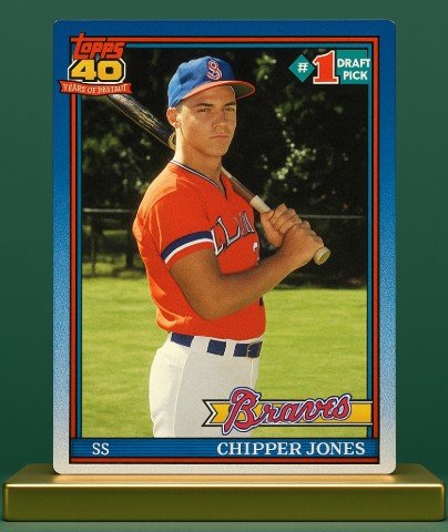 1991 Topps Tiffany #333 Chipper Jones